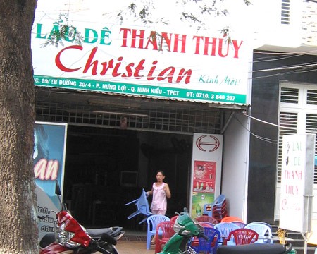 Quán lẩu dê Thanh Thúy - Christian trên đường 30/4 phường Hưng Lợi, thành phố Cần Thơ